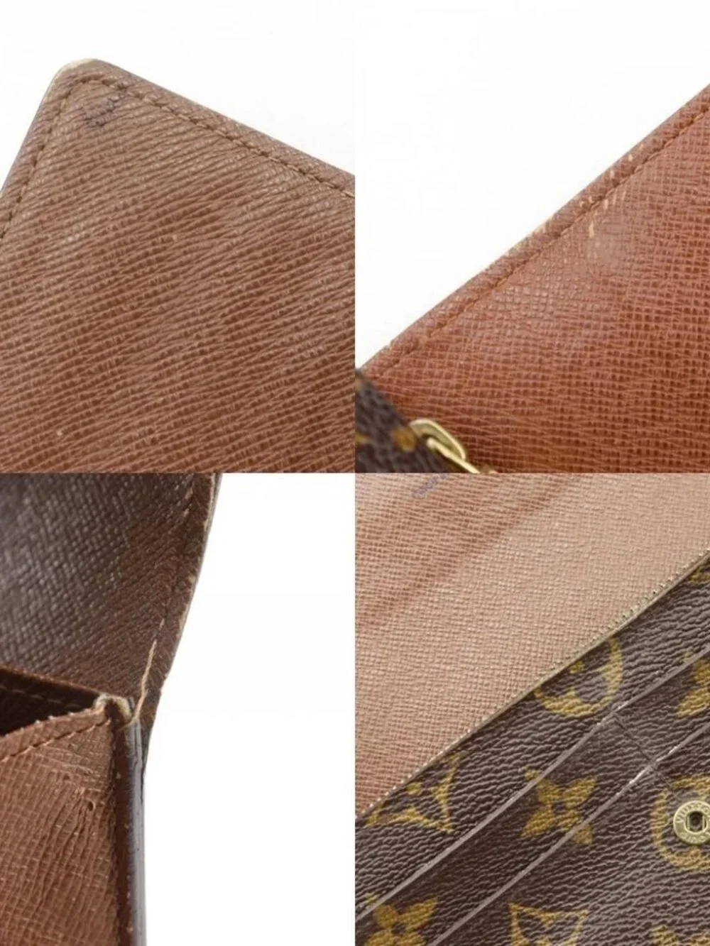 LOUIS VUITTON Portefeiulle Sarah Purse M61734 Brown Monogram canvas unisex